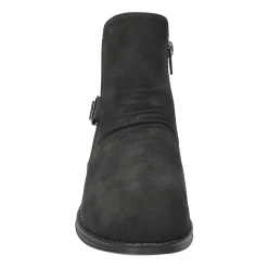 Easy Street Womens Junction Block Heel Booties