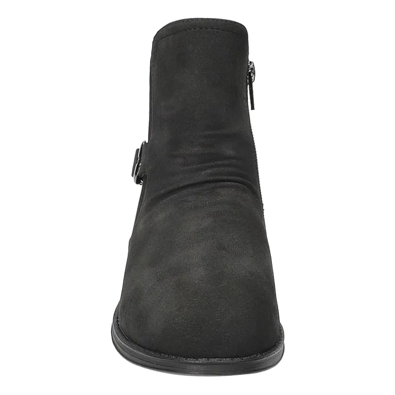 Easy Street Womens Junction Block Heel Booties