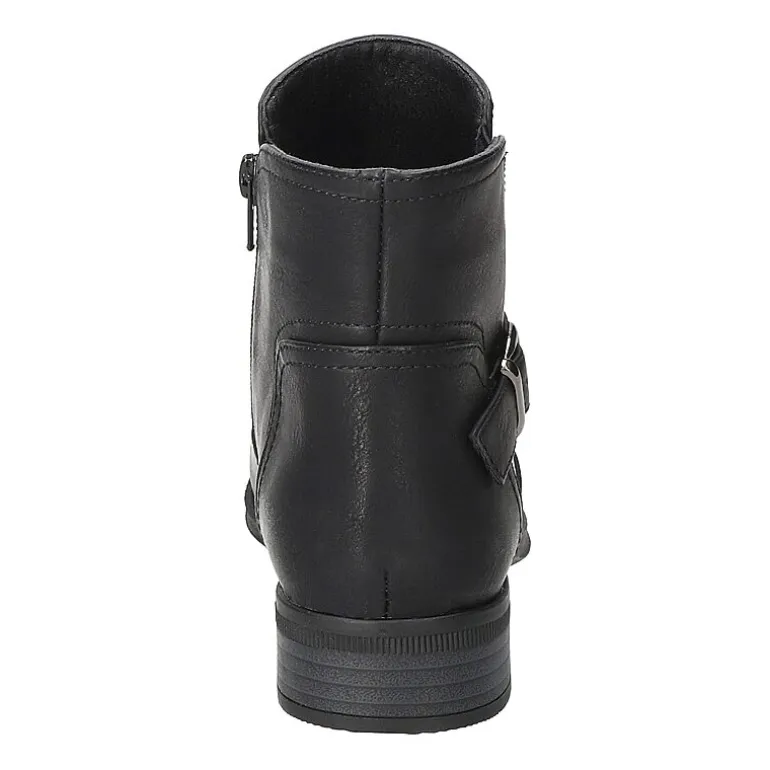 Easy Street Womens Junction Block Heel Booties
