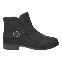 Easy Street Womens Junction Block Heel Booties