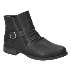 Easy Street Womens Junction Block Heel Booties