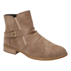 Easy Street Womens Junction Block Heel Booties