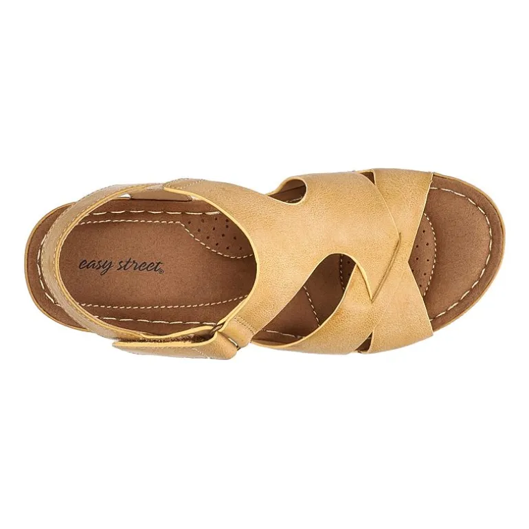 Easy Street Womens Lani Wedge Sandals