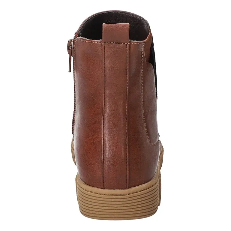 Easy Street Womens Wyatt Flat Heel Booties