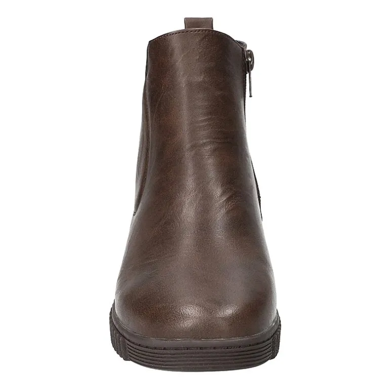 Easy Street Womens Wyatt Flat Heel Booties