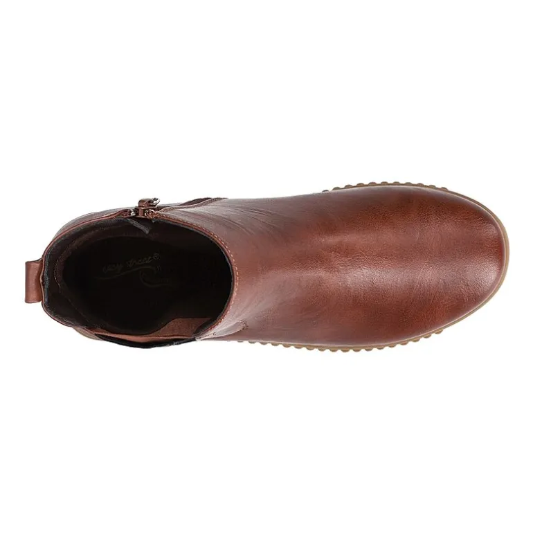 Easy Street Womens Wyatt Flat Heel Booties