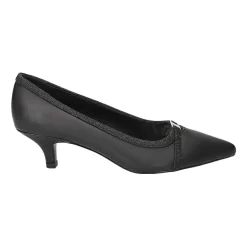 Easy Street Zayn Womens Pointed Closed Toe Kitten Heel Pumps