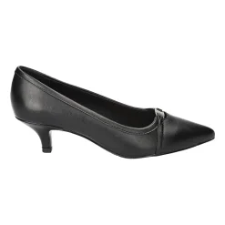 Easy Street Zayn Womens Pointed Closed Toe Kitten Heel Pumps