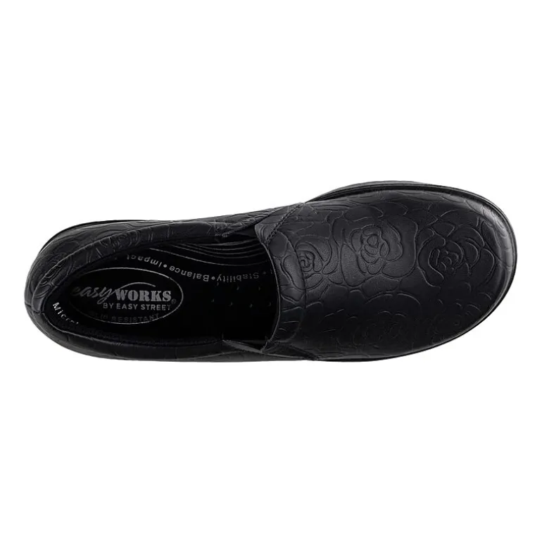 Easy Works By Easy Street Tiffany Womens Round Clogs