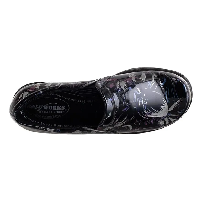 Easy Works By Easy Street Tiffany Womens Round Clogs