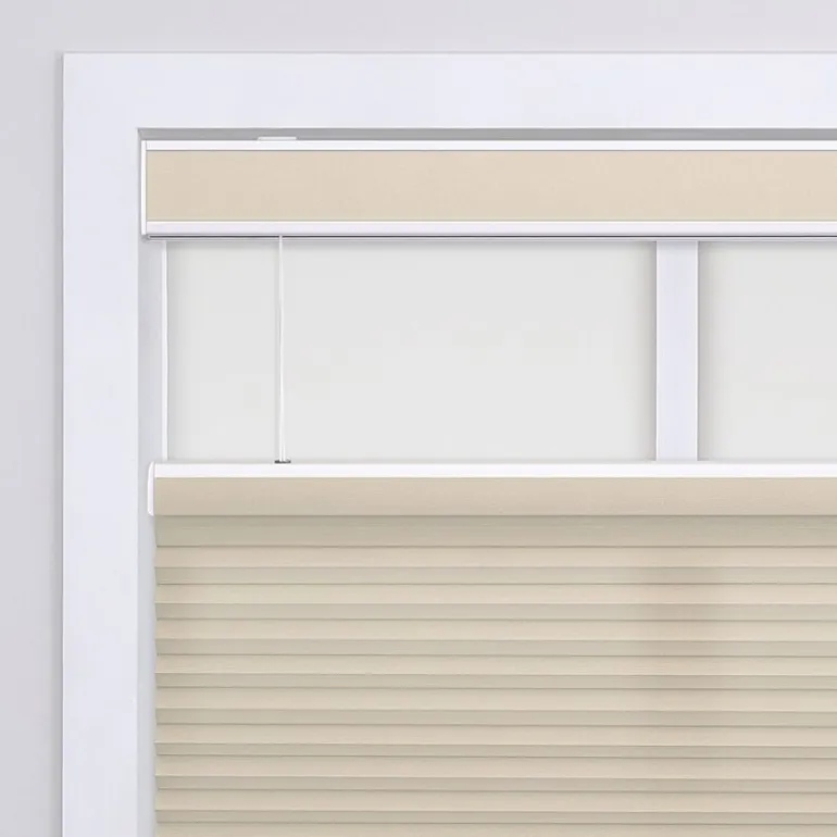 Eco Estates Custom Cordless Top Down Bottom Up Light-Filtering Cellular Shade