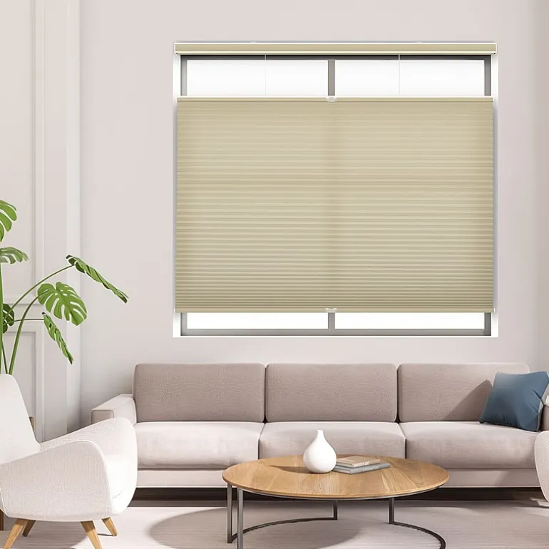Eco Estates Custom Cordless Top Down Bottom Up Light-Filtering Cellular Shade