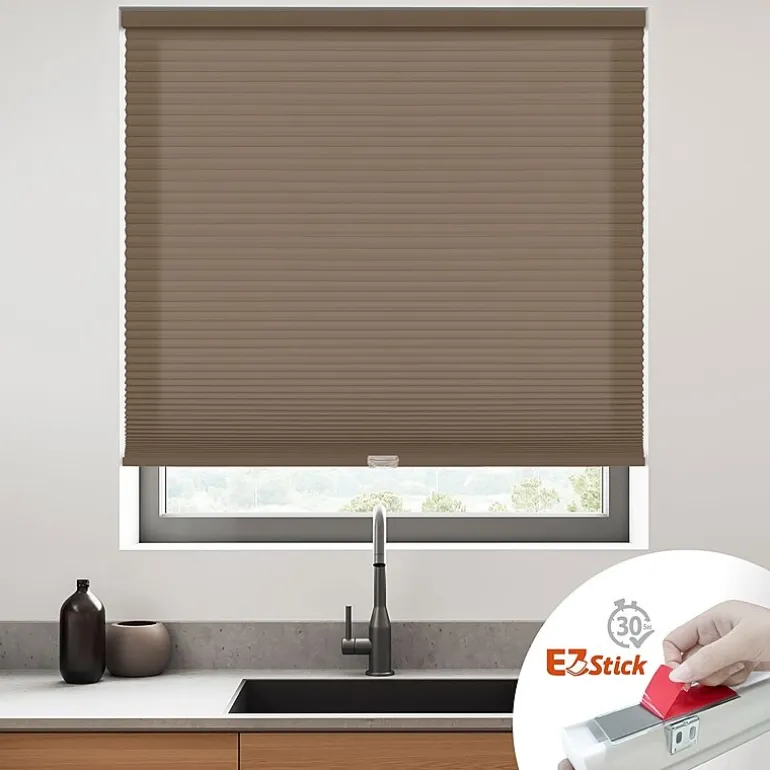 Eco Estates Ez Stick No Tool 1" Cut-To-Width Cordless Light-Filtering Cellular Shade