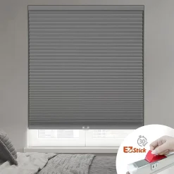 Eco Estates Ez Stick No Tool 1.5" Cut-To-Width Cordless 100% Blackout Cellular Shade