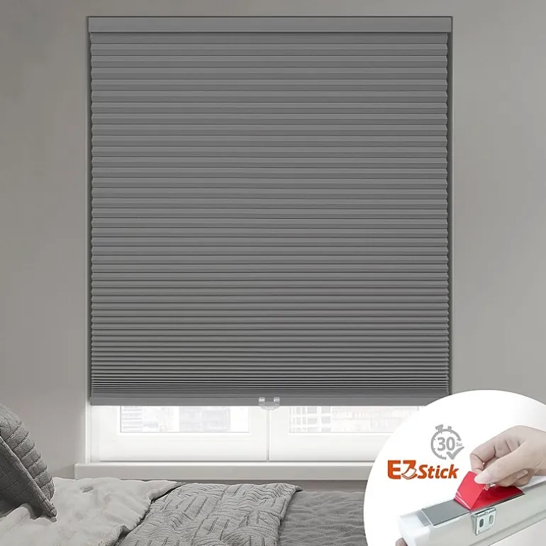 Eco Estates Ez Stick No Tool 1.5" Cut-To-Width Cordless 100% Blackout Cellular Shade