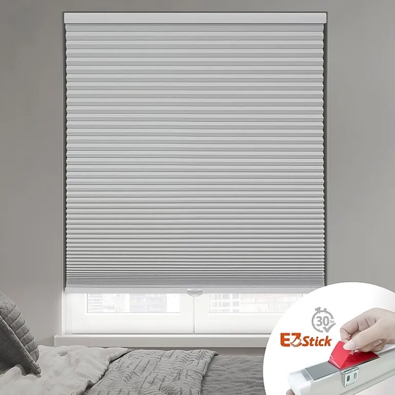 Eco Estates Ez Stick No Tool 1.5" Cut-To-Width Cordless 100% Blackout Cellular Shade