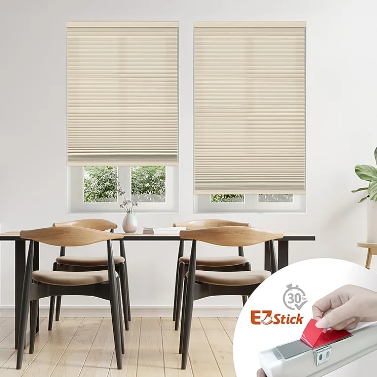 Eco Estates Ez Stick No Tool 1.5" Cut-To-Width Cordless Light-Filtering Cellular Shade