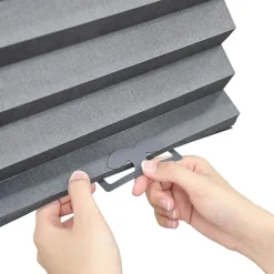 Eco Estates Fabric Cordless Blackout Pleated Shade
