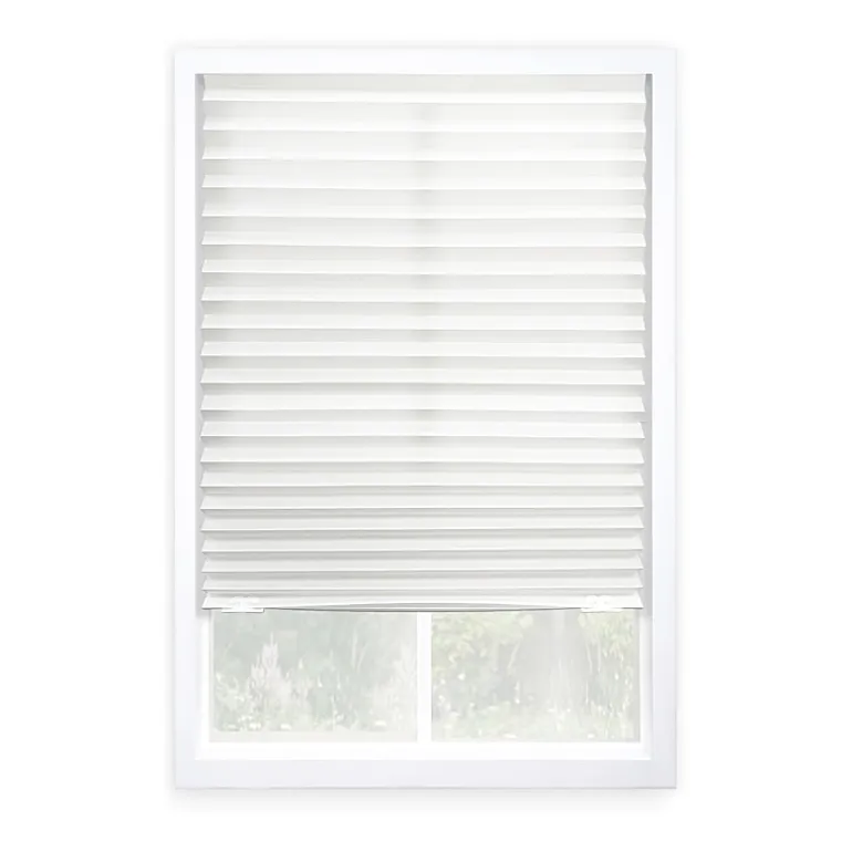 Eco Estates Fabric Cordless Light-Filtering Pleated Shade