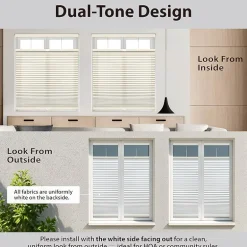 Eco Estates Honeycomb Custom Cordless Top Down Bottom Up Light-Filtering Cellular Shade