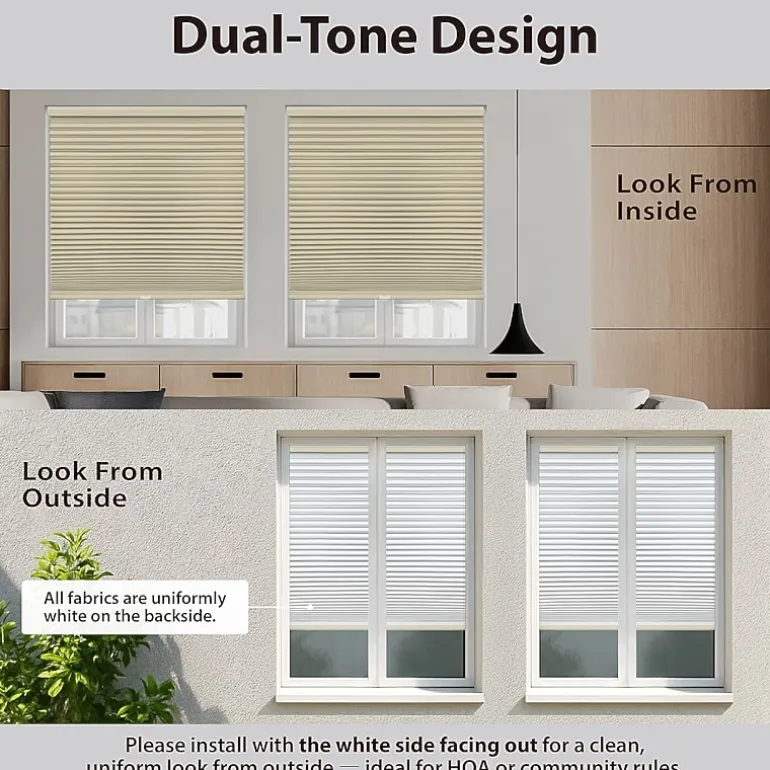 Eco Estates Honeycomb Custom Cordless Blackout Cellular Shade