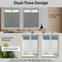 Eco Estates Honeycomb Custom Cordless Top Down Bottom Up Blackout Cellular Shade