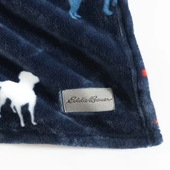 Eddie Bauer Buddy The Dog Plush Reversible Lightweight Throw