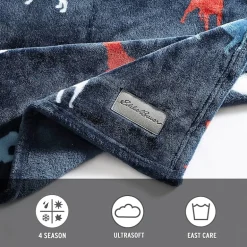 Eddie Bauer Buddy The Dog Plush Reversible Lightweight Throw