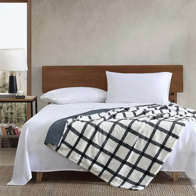 Eddie Bauer Bunkhouse Fur Like Washable Lightweight Throw