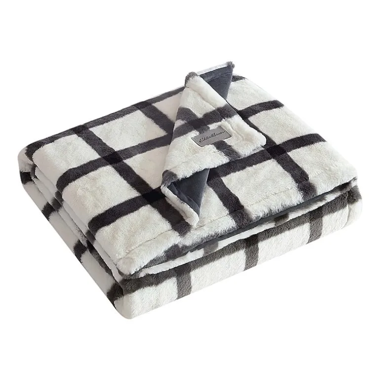 Eddie Bauer Bunkhouse Fur Like Washable Lightweight Throw