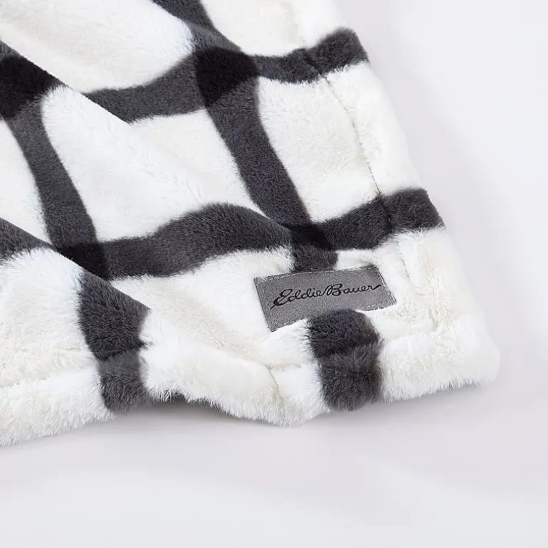 Eddie Bauer Bunkhouse Fur Like Washable Lightweight Throw