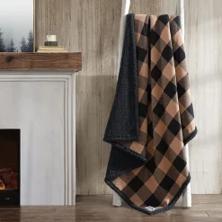 Eddie Bauer Cabin Plaid Cotton Flannel Lightweight Throw