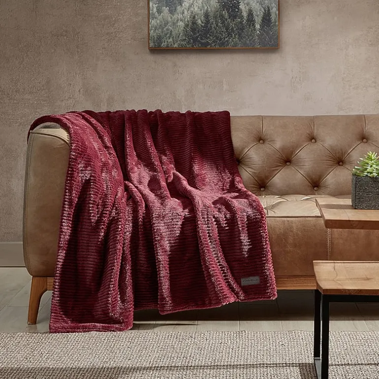 Eddie Bauer Corduroy Washable Lightweight Throw
