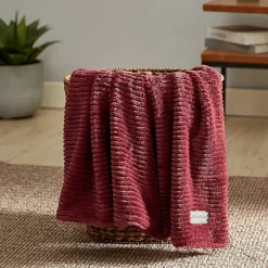 Eddie Bauer Corduroy Washable Lightweight Throw