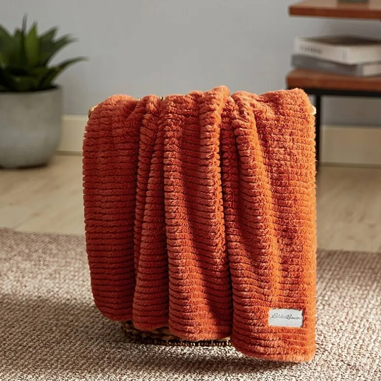 Eddie Bauer Corduroy Washable Lightweight Throw