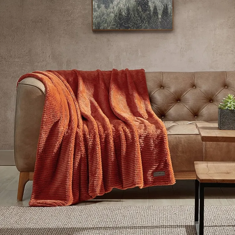 Eddie Bauer Corduroy Washable Lightweight Throw