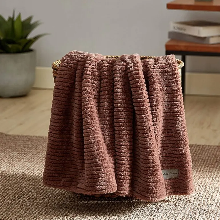 Eddie Bauer Corduroy Washable Lightweight Throw
