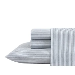 Eddie Bauer 100% Cotton Percale Deep Pocket Sheet Set