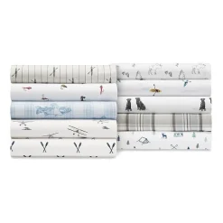 Eddie Bauer 100% Cotton Percale Deep Pocket Sheet Set