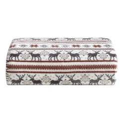 Eddie Bauer Deer Snowflake Washable Throw