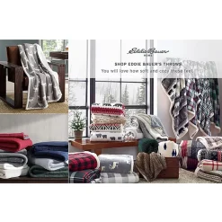 Eddie Bauer Grizzly Peak Washable Lightweight Throw