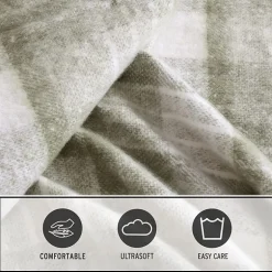 Eddie Bauer Hearthstone Plaid Washable Throw