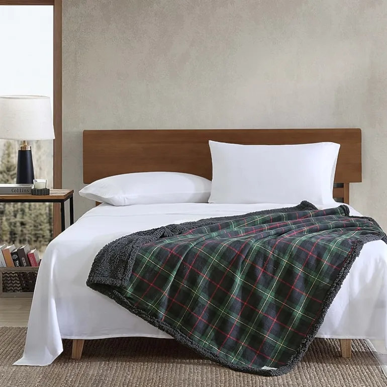 Eddie Bauer Mountain Pine Tartan Washable Lightweight Throw
