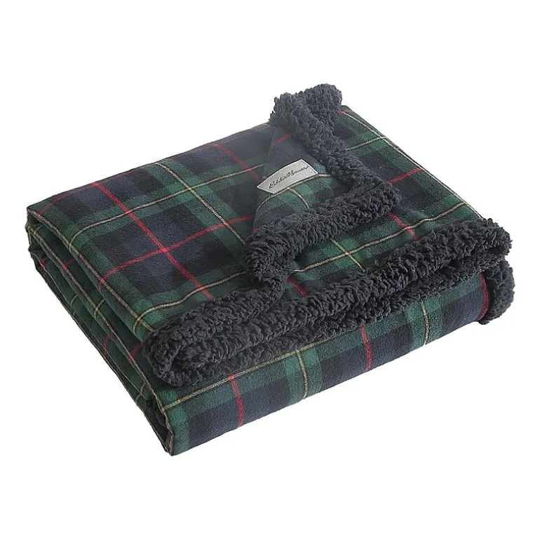 Eddie Bauer Mountain Pine Tartan Washable Lightweight Throw