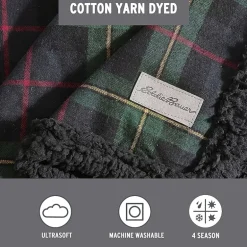 Eddie Bauer Mountain Pine Tartan Washable Lightweight Throw