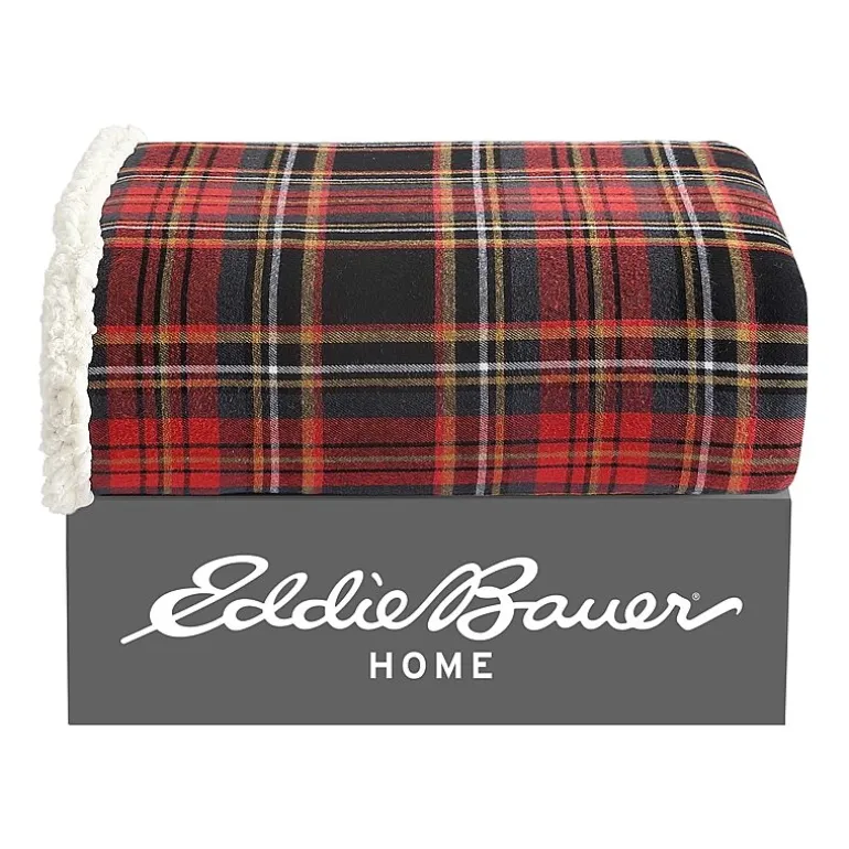 Eddie Bauer Mountain Tartan Washable Lightweight Throw