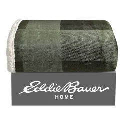 Eddie Bauer Pine Plaid Washable Lightweight Throw
