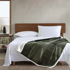 Eddie Bauer Pine Plaid Washable Lightweight Throw