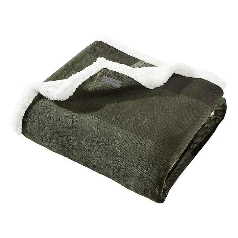 Eddie Bauer Pine Plaid Washable Lightweight Throw