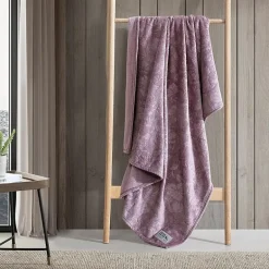 Eddie Bauer Woodblock Floral Washable Throw